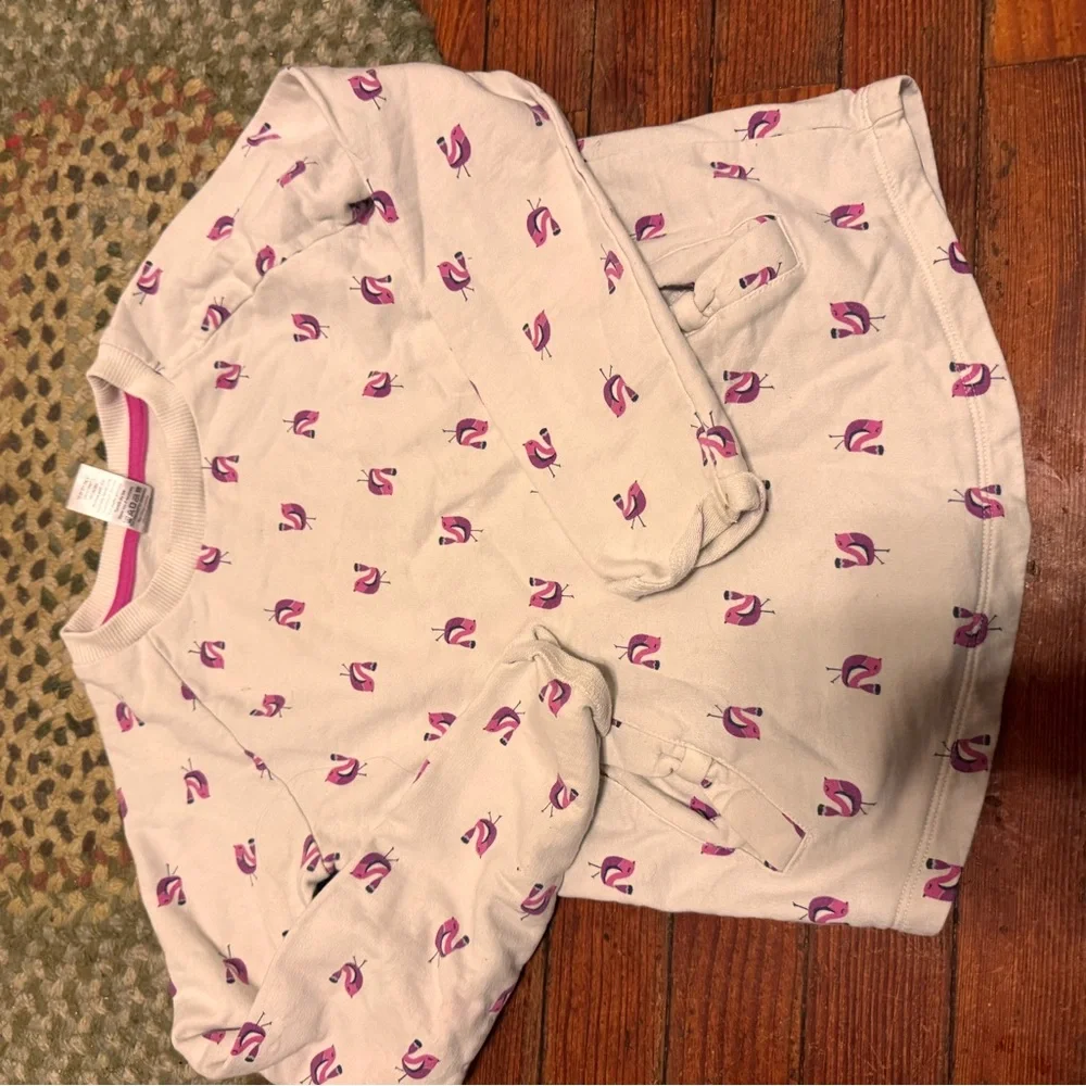 Gymboree Bird Print Sweatshirt girls 7-8